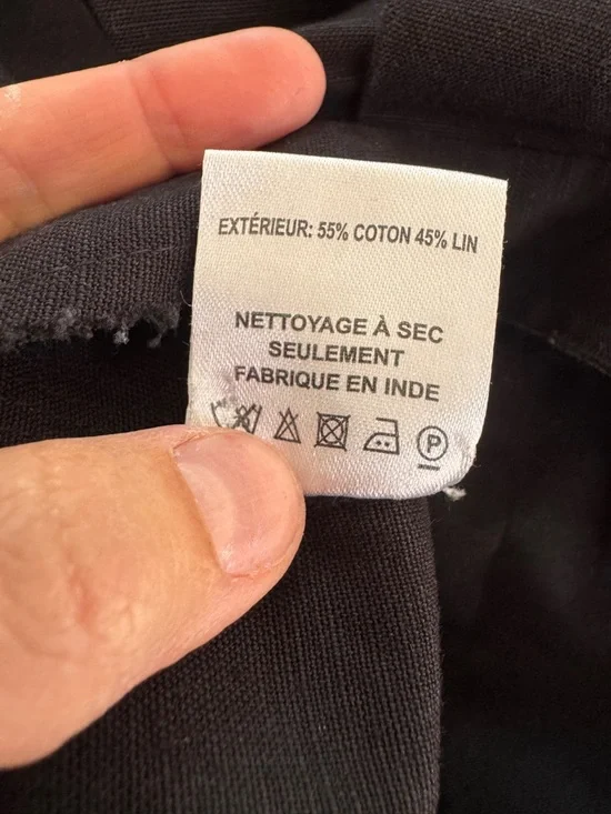 Sea New York Black Linen Pleated Wide Leg Lara pants - Picture 5 of 9